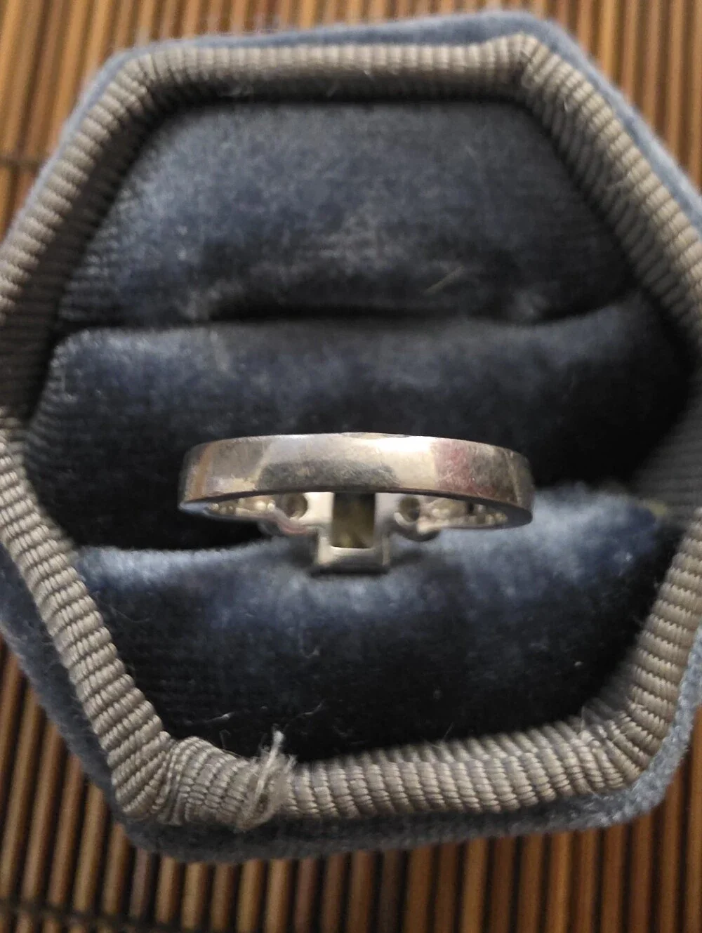 925 Silver Hessonite Ring (Vintage)
